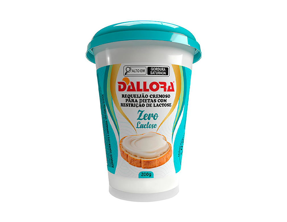 REQUEIJÃO COPO ZERO LACTOSE DALLORA 200 G (CX 12 UN)